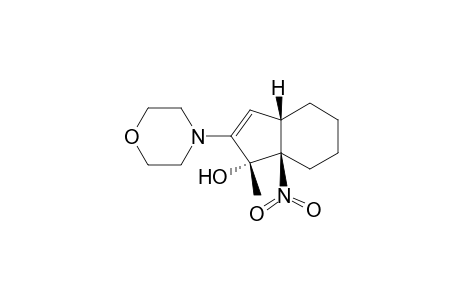 1H-Inden-1-ol, 3a,4,5,6,7,7a-hexahydro-1-methyl-2-(4-morpholinyl)-7a-nitro-, (1.alpha.,3a.beta.,7a.beta.)-