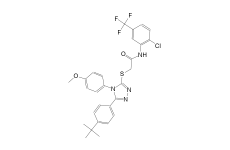 2-{[5-(4-tert-butylphenyl)-4-(4-methoxyphenyl)-4H-1,2,4-triazol-3-yl]sulfanyl}-N-[2-chloro-5-(trifluoromethyl)phenyl]acetamide