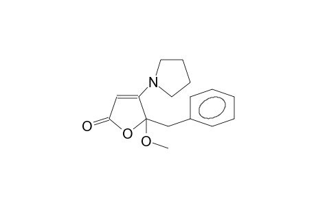 5-Benzyl-5-methoxy-4-(pyrrolidin-1-yl)-furan-2(5H)-one