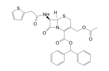 (6R,7R)-3-(acetoxymethyl)-8-keto-7-[[2-(2-thienyl)acetyl]amino]-5-thia-1-azabicyclo[4.2.0]oct-2-ene-2-carboxylic acid benzhydryl ester