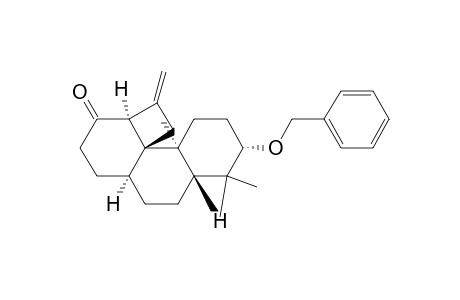2H-Cyclobuta[d]phenanthren-1(10H)-one, dodecahydro-6,6,9a-trimethyl-11-methylene-7-(phenylmethoxy)-, (3a.alpha.,5a.beta.,7.alpha.,9a.alpha.,9bR*,11a.alpha.)-(.+-.)-
