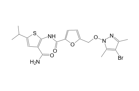 N-[3-(aminocarbonyl)-5-isopropyl-2-thienyl]-5-{[(4-bromo-3,5-dimethyl-1H-pyrazol-1-yl)oxy]methyl}-2-furamide