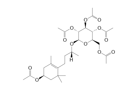 1S-3-(4R-4-HYDROXY-2,6,6-TRIMETHYLCYCLOHEX-1-ENYL)-1-METHYL-PROPYL-BETA-D-GLUCOPYRANOSIDE-PERACETYLATED