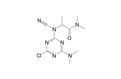 2-[[4-Chloro-6-(dimethylamino)-1,3,5-triazin-2-yl](cyano)amino]-N,N-dimethylpropanamide