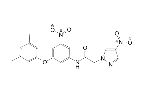 N-[3-(3,5-dimethylphenoxy)-5-nitrophenyl]-2-(4-nitro-1H-pyrazol-1-yl)acetamide