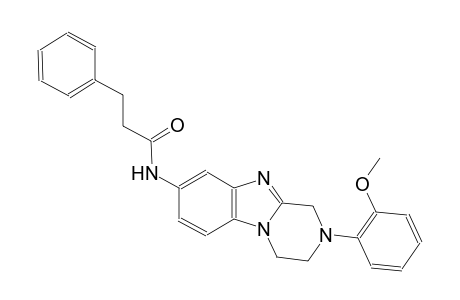 benzenepropanamide, N-[1,2,3,4-tetrahydro-2-(2-methoxyphenyl)pyrazino[1,2-a]benzimidazol-8-yl]-