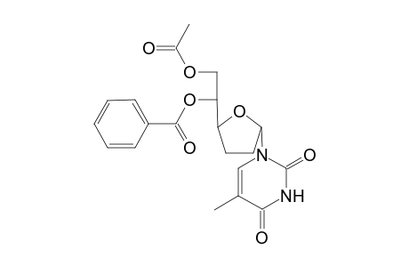 1-(6-O-Acetyl-5-O-benzoyl-2,3-dideoxy-.alpha.,D-erythro-hexofuranosyl)thymine