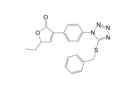 3-[4-(5-Benzylsulfanyl-tetrazol-1-yl)-phenyl]-5-ethyl-5H-furan-2-one