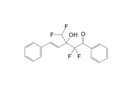 (E)-3-(difluoromethyl)-2,2-difluoro-3-hydroxy-1,5-diphenylpentyl-4-en-1-one