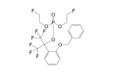 2-(2-Benzyloxyphenyl)-1,1,1,3,3,3-hexafluoro-2-propyl di-2-fluoroethyl phosphoate