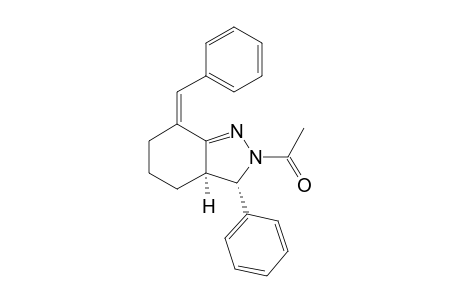 cis-2-Acetyl-7-benzylidene-3-phenyl-3,3a,4,5,6,7-hexahydro-2H-indazole