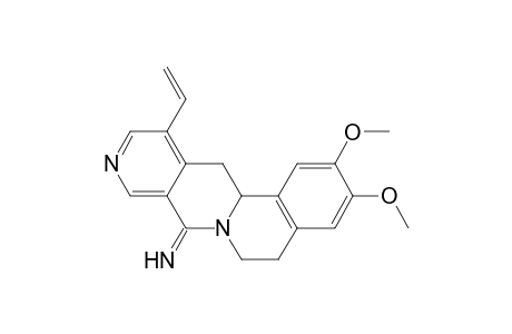 8H-Isoquino[2,1-b][2,7]naphthyridin-8-imine, 12-ethenyl-5,6,13,13a-tetrahydro-2,3-dimethoxy-, (.+-.)-