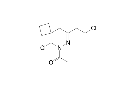 1-[9-chloro-6-(2-chloroethyl)-7,8-diazaspiro[3.5]non-6-en-8-yl]ethanone