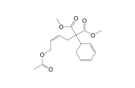 Dimethyl (2,4-cyclohexadienyl)((Z)-4-acetoxy-2-butenyl)malonate