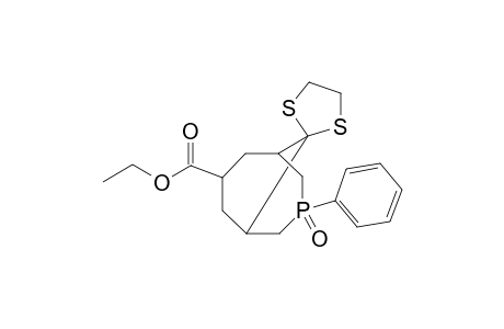 Spiro[1,3-dithiolane-2,9'-[3]phosphabicyclo[3.3.1]nonane]-7'-carboxylic acid, 3'-phenyl-, ethyl ester, 3'-oxide, (1'.alpha.,3'.beta.,5'.alpha.,7'.beta.)-