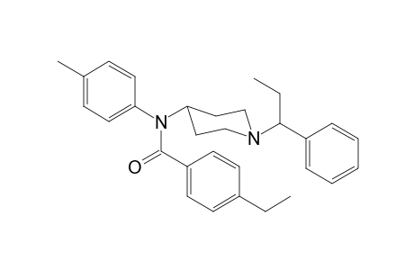 N-4-Methylphenyl-N-[1-(1-phenylpropyl)piperidin-4-yl]-4-ethylbenzamide