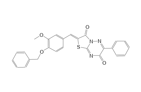 7H-thiazolo[3,2-b][1,2,4]triazine-3,7(2H)-dione, 2-[[3-methoxy-4-(phenylmethoxy)phenyl]methylene]-6-phenyl-, (2Z)-