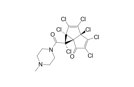 (1-R*,1A-R*,3A-R*,6A-S*)-1,1A,2,3,3A,4,5-HEPTACHLORO-1-(4-METHYL-1-PIPERAZINYLCARBONYL)-1,1A,3A,6-TETRAHYDROCYCLOPROPA-[C]-PENTALEN-6-ONE