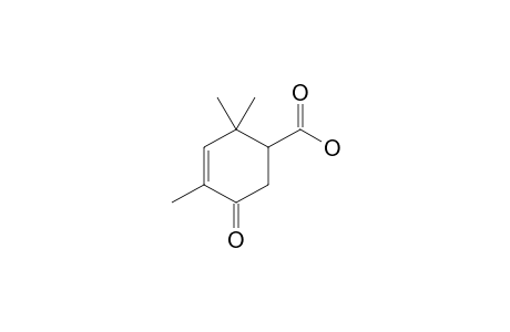 5-keto-2,2,4-trimethyl-cyclohex-3-ene-1-carboxylic acid