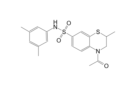 2H-1,4-benzothiazine-7-sulfonamide, 4-acetyl-N-(3,5-dimethylphenyl)-3,4-dihydro-2-methyl-