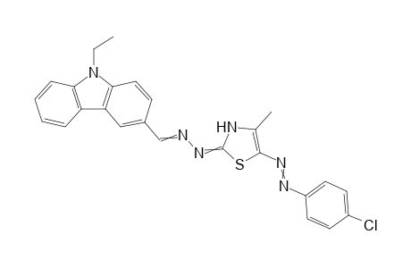 5-((4-Chlorophenyl)diazenyl)-2-(2-((9-ethyl-9H-carbazol-3-yl)methylene)-hydrazinyl)-4-methylthiazole
