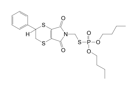 5,6-dihydro-N-(mercaptomethyl)-5-phenyl-p-dithiin-2,3-dicarboximide, S-ester with O,O-dibutyl phosphorothioate