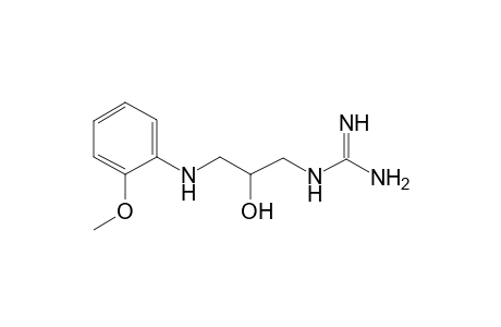 2-[2-hydroxy-3-(2-methoxyanilino)propyl]guanidine