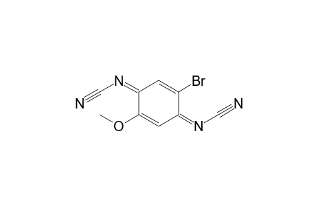 2-Bromo-5-methoxy-N,N'-dicyano-1,4-benzoquinone - diimine