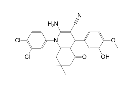 3-quinolinecarbonitrile, 2-amino-1-(3,4-dichlorophenyl)-1,4,5,6,7,8-hexahydro-4-(3-hydroxy-4-methoxyphenyl)-7,7-dimethyl-5-oxo-