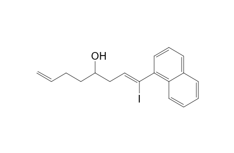 1-Iodo-1-(1'-naphthyl)octa-1,7-dien-4-ol