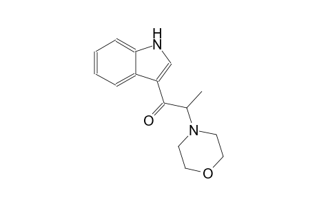 1-(1H-indol-3-yl)-2-(4-morpholinyl)-1-propanone