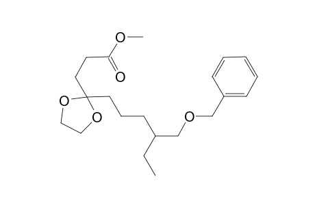 Methyl 3-{2'-[4"-[(benzyloxymethyl)hexyl]-[1',3']dioxolan-2'-yl]propanoate