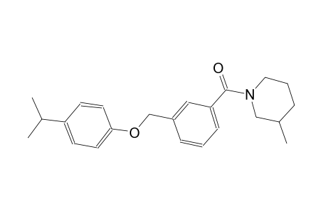 1-{3-[(4-isopropylphenoxy)methyl]benzoyl}-3-methylpiperidine