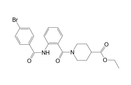 1-[2-[(4-bromobenzoyl)amino]benzoyl]isonipecotic acid ethyl ester