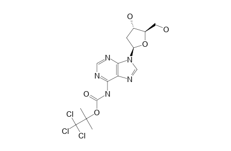 9-(2-DEOXY-BETA-D-ERYTHRO-PENTOFURANOSYL)-6-(2,2,2-TRICHLORO-TERT.-BUTYLOXYCARBONYLAMINO)-PURINE