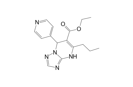 [1,2,4]Triazolo[1,5-a]pyrimidine-6-carboxylic acid, 4,7-dihydro-5-propyl-7-(4-pyridinyl)-, ethyl ester
