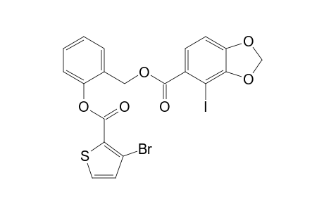2-(3-Bromo-2-thienylcarbonyloxy)-1-(2-iodo-3,4-methylenedioxybenzoyloxymethyl)benzene