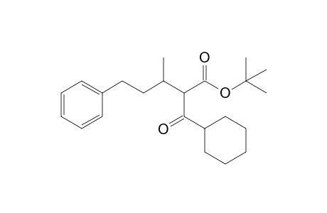 t-Butyl 2-(cyclohexylcarbonyl)-3-methyl-5-phenylpentanoate