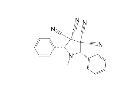 3,3,4,4-Pyrrolidinetetracarbonitrile, 1-methyl-2,5-diphenyl-, cis-