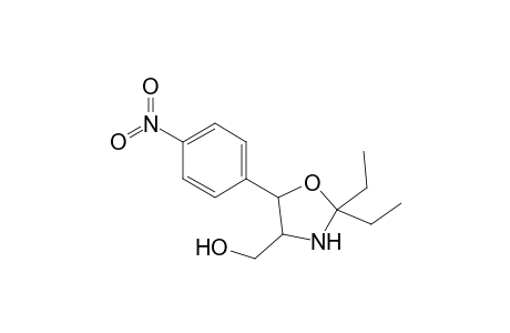 4-(Hydroxymethyl)-2,2-diethyl-5-(p-nitrophenyl)-1,3-oxazolidine