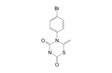 TETRAHYDRO-2,4-DIOXO-6-METHYLIDENE-5-(4-BROMOPHENYL)-1,3,5-THIADIAZINE