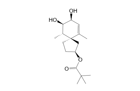 (2RS,5RS,8RS,9SR,10RS)-6,10-Dimethyl-2-pivaloyloxyspiro[4.5]dec-6-ene-8,9-diol