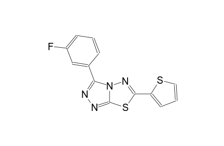 [1,2,4]triazolo[3,4-b][1,3,4]thiadiazole, 3-(3-fluorophenyl)-6-(2-thienyl)-