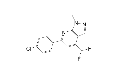 1H-pyrazolo[3,4-b]pyridine, 6-(4-chlorophenyl)-4-(difluoromethyl)-1-methyl-
