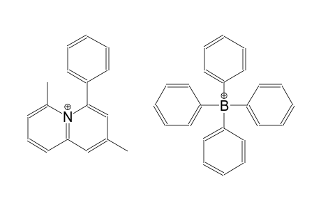 2,6-dimethyl-4-phenylquinolizinium tetraphenylborate(1-)