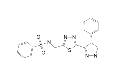 2-(PHENYLSULFONYLAMINOMETHYL)-5-(4-PHENYL-4,5-DIHYDRO-1H-PYRAZOL-3-YL)-1,3,4-THIADIAZOLE