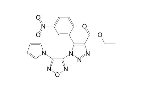 5-(3-nitrophenyl)-1-(4-pyrrol-1-ylfurazan-3-yl)triazole-4-carboxylic acid ethyl ester