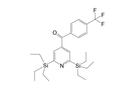 (2,6-bis(triethylsilyl)pyridin-4-yl)(4-(trifluoromethyl)phenyl)methanone