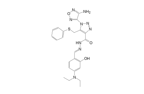 1-(4-amino-1,2,5-oxadiazol-3-yl)-N'-{(E)-[4-(diethylamino)-2-hydroxyphenyl]methylidene}-5-[(phenylsulfanyl)methyl]-1H-1,2,3-triazole-4-carbohydrazide