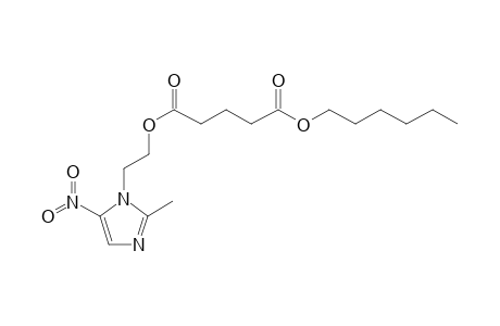 Glutaric acid, 2-(2-methyl-5-nitroimidazol-1-yl)ethyl hexyl ester